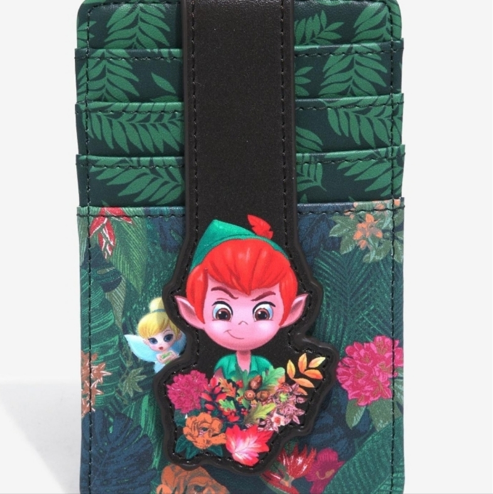 Loungefly Disney Peter Pan & Tinkerbell Chibi Jungle Cardholder